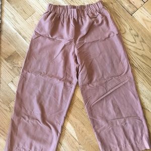Elizabeth Suzann Florence Silk Pants (Dusty Rose)